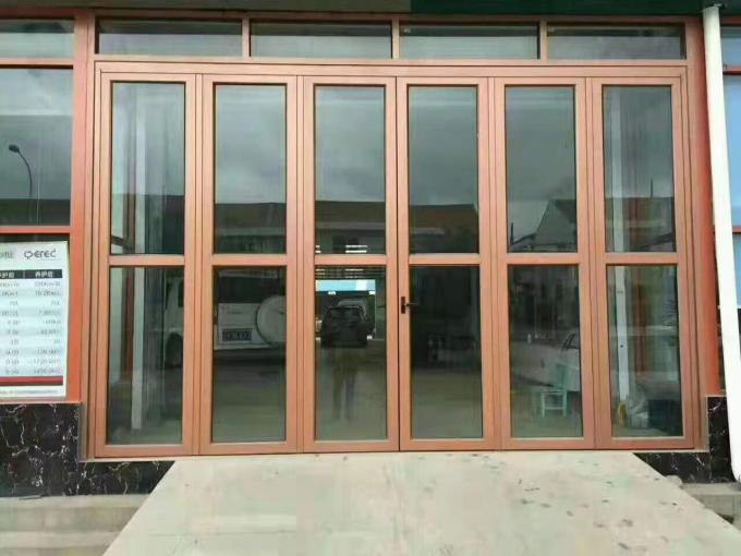 Aluminiumfalte milderte Glasglasschiebetürsystempreis