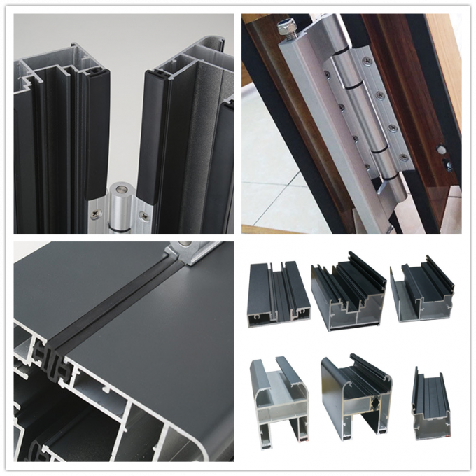 Aluminiumfalte milderte Glasglasschiebetürsystempreis