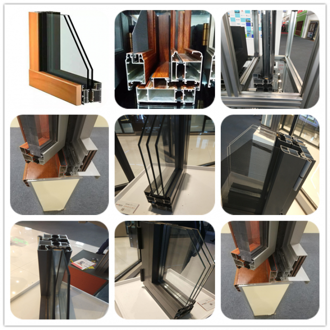 Aluminiumfalte milderte Glasglasschiebetürsystempreis