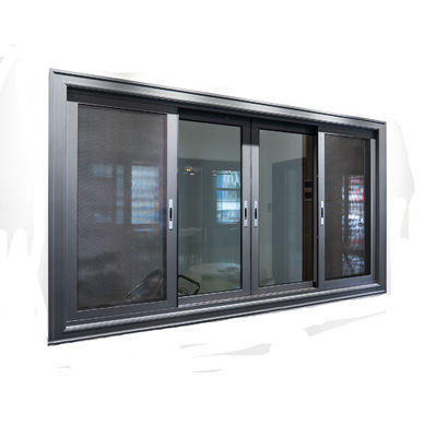 Interior Double Glazed 6063 Aluminium Sliding Windows With Two Track