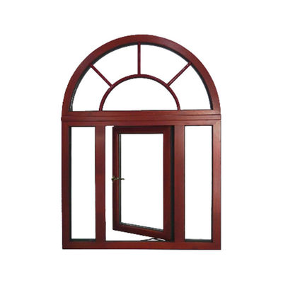 Round Top Aluminium Sliding Windows For Balcony Reflective Glazed Soundproof